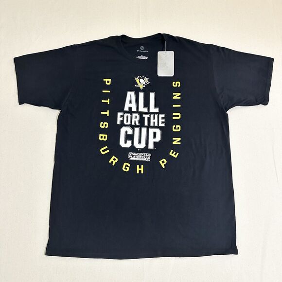 New With Tag Fanatics NHL Las Vegas Golden Knight playoffs Shirt Size XL Black - Picture 1 of 8